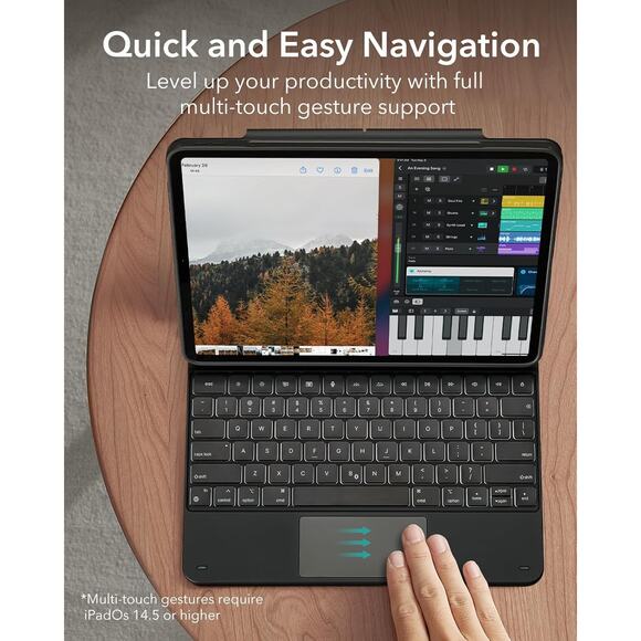 NEW ESR iPad Pro 12.9 Case with Keyboard,Magnetic Stand, (2022/2021/2020/2018) - Picture 9 of 9